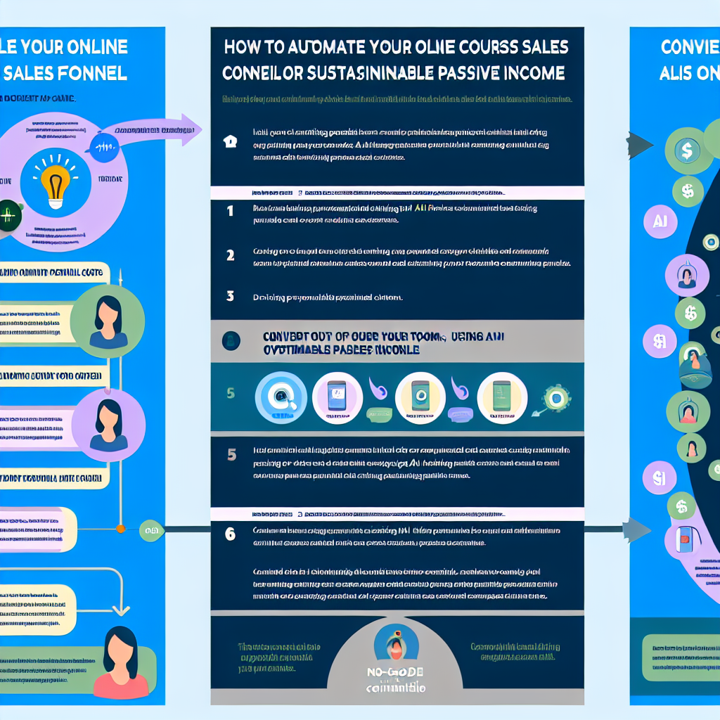 How to Automate Your Online Course Sales Funnel with No-Code AI Tools for Sustainable Passive Income